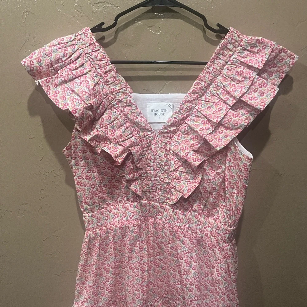 Hyacinth House Pink Ruffled Mini Dress - Picture 2 of 8